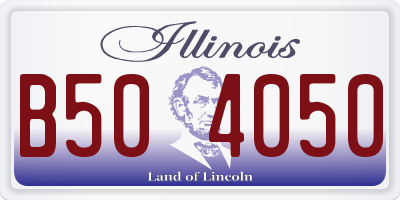 IL license plate B504050