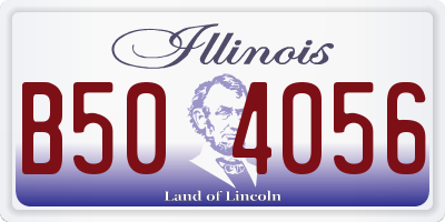 IL license plate B504056