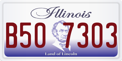 IL license plate B507303