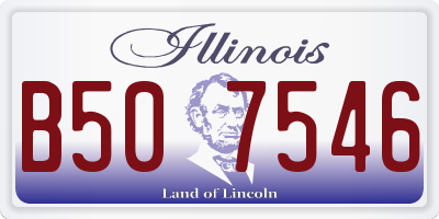 IL license plate B507546