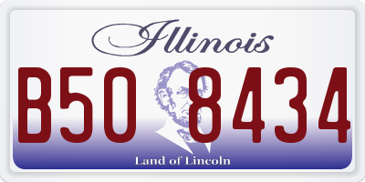 IL license plate B508434