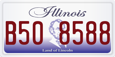 IL license plate B508588