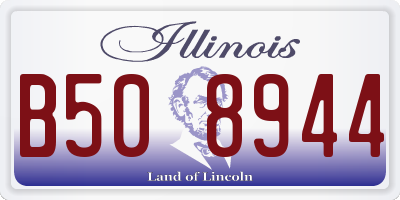 IL license plate B508944