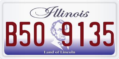 IL license plate B509135