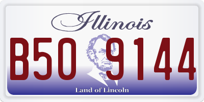 IL license plate B509144