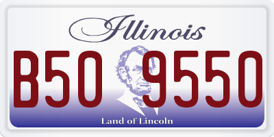 IL license plate B509550