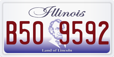 IL license plate B509592