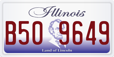 IL license plate B509649
