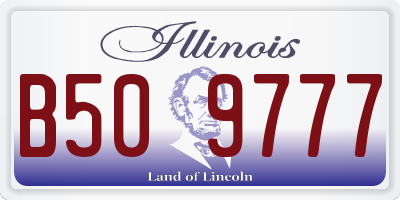 IL license plate B509777