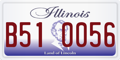 IL license plate B510056