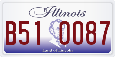 IL license plate B510087