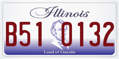 IL license plate B510132