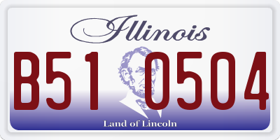 IL license plate B510504