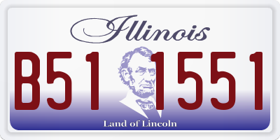 IL license plate B511551