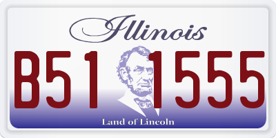 IL license plate B511555