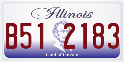 IL license plate B512183