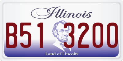 IL license plate B513200