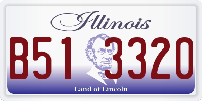 IL license plate B513320