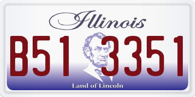 IL license plate B513351