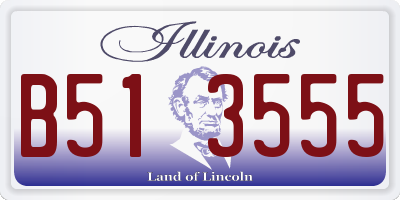 IL license plate B513555