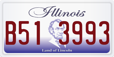 IL license plate B513993