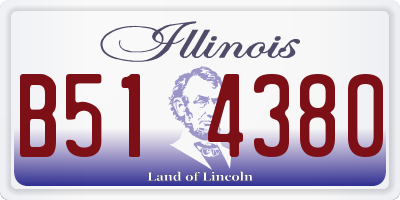 IL license plate B514380