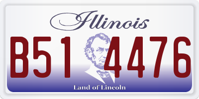 IL license plate B514476