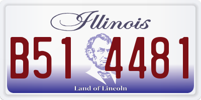 IL license plate B514481
