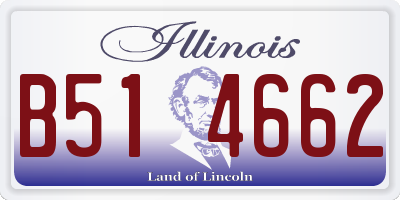 IL license plate B514662