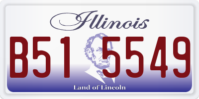 IL license plate B515549