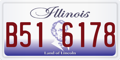 IL license plate B516178