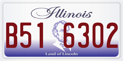 IL license plate B516302