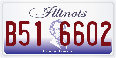 IL license plate B516602