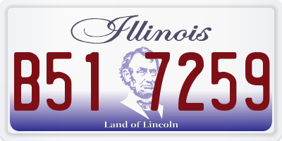 IL license plate B517259