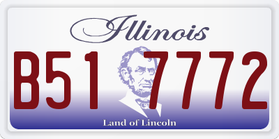 IL license plate B517772