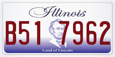 IL license plate B517962