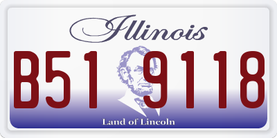 IL license plate B519118