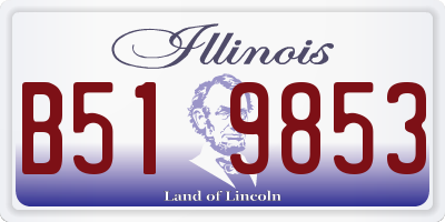 IL license plate B519853