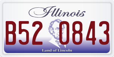 IL license plate B520843