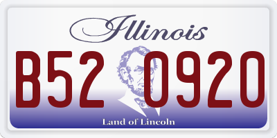 IL license plate B520920