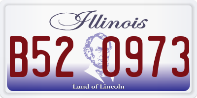 IL license plate B520973