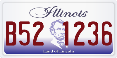 IL license plate B521236