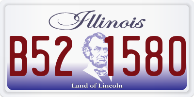 IL license plate B521580