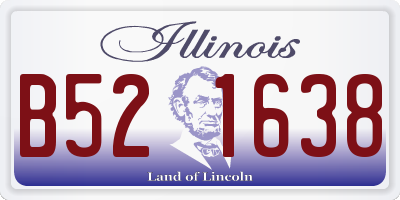 IL license plate B521638