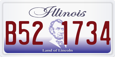 IL license plate B521734