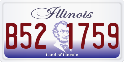 IL license plate B521759