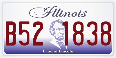 IL license plate B521838