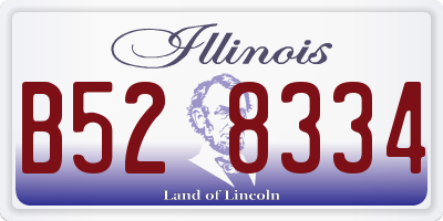 IL license plate B528334
