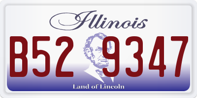 IL license plate B529347