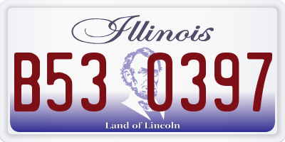 IL license plate B530397